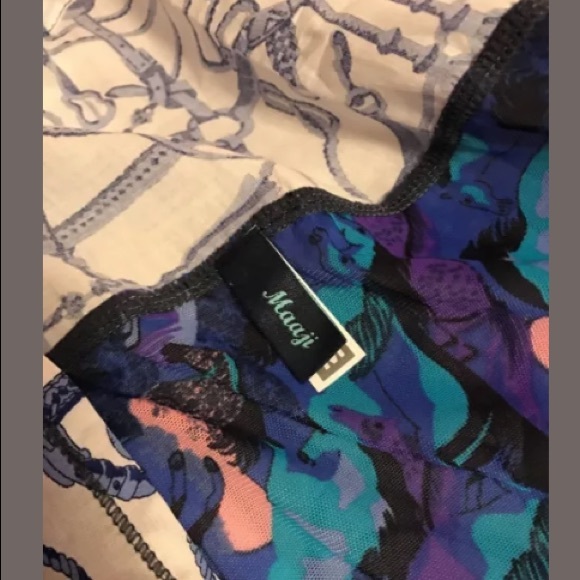 New Maaji Tassle Printed Beach Kimono, Size M - Picture 3 of 5